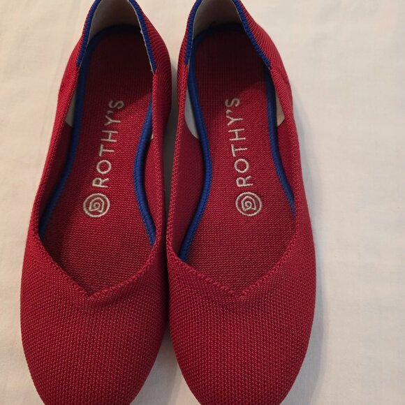 Rothy's Women's Red Ballet Flats, Size 6.5 - Picture 4 of 6